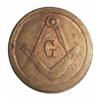 Image 1 : Rare Undated Masonic Emblem Uncertified Patriotic MS62.