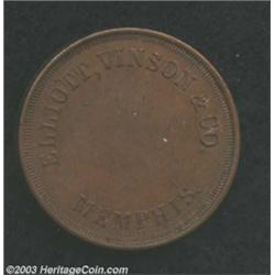 Rare Undated Elliot, Vinson &amp; Co. Memphis TN MS63 Uncertified.