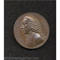 1766 PR Pitt Stamp Act Repeal Medal PR63 Brown Uncertified.