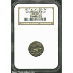 1837 1C Feuchtwanger Cent MS62 NGC.