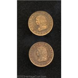 Maryland Penny Idler Copper Restrike PR64 Red and Brown Uncertified,