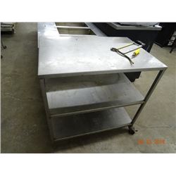 S/S 3-Shelf Cart