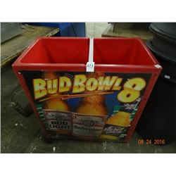 Bud Bowl Rolling Iced Beverage Merchandiser