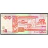 Image 2 : Belize, 5 Dollars, 1st May 1990,  Pick#  53a, Central Bank of Belize, SL# AA115752, UNC