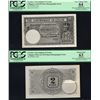 Image 1 : Ceylon, 2 Rupees, 1.10.1939, UNL, PHOTOGRAPHIC ESSAY, GEORGE VI, SL# B/00-000000, PCGS 63 & 64 UNC