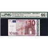 European Union - Germany, 10 Euros, 2002,  Pick#  2S1, SPECIMEN, SL# X00000000002, PMG 66 EPQ UNC