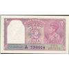 India, 2 Rupees, 1943,  Pick#  17b, Reserve Bank of India, SL# E/25-739928, AU