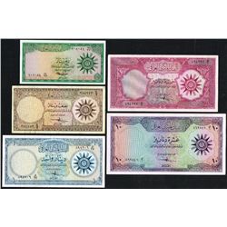 Iraq, 1/4 - 10 Dinars, 1959,  Pick#  51b , 52a, 53a, 54a, 55a, Central Bank of Iraq, VF-XF