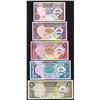 Image 1 : Kuwait, 1/4 - 20 Dinars, L. 1968 (1980-91),  Pick#  11d, 12d, 13d, 14c, 16b, Central Bank, VF-XF