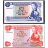 Image 1 : Mauritius, 5 & 10 Rupees, ND(1967),  Pick#  30a & 31a, Bank of Mauritius, SL# A/1 000668, UNC