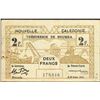 New Caledonia, 2 Francs, 29th Mar 1943,  Pick#  56b, Nouvelle Caledonie, SL# 179616, FINE