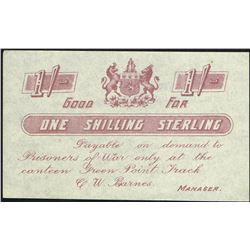 South Africa, 1 Shilling Sterling, 1900, , POW Currency, AU