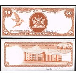 Trinidad and Tobago, 50 Dollars, (1977),  Pick# like 34, PROGRESSIVE PROOF ON OBVERSE & REVERSE,UNC