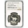 Image 1 : Bahrain , 5 Dinars , 1986 , KM# 13 , WWF- Gazelle , NGC PF 70 Ultra Cameo