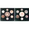 Image 1 : Ghana , 1/2 Penny - 10 Shilling , 1958 , KM# 1, # 2, # 3, # 4, # 5, # 6, # 7. , Ghana Proof Set , VF