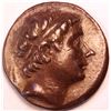 Image 1 : SELEUCID KING AUTIOCHUS III THE GREAT, SILVER TETRADRACHM BROWN PATINA, 16.69g, 30mm, 223-187 BC, VF