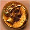 Image 2 : LESBOS, MYTILENE EL HEKTE, CIRCA, HEAD OF DIOSKOUROS RIGHT WEARING WREATHED, PILOS, 375-325 BC, VF