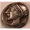 Image 1 : IONIA, PHOKAIA, 1.30g, FEMALE HEAD FACING TO LEFT, WEARING A HELMET, AR, OBELS., 521-478 BC, XF