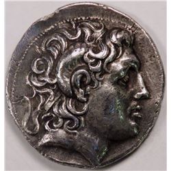 LYSIMACHUS KING, KING OF THRACE, 16.50g, 31mm, SILVER TETRADRACHM., 323-281 BC, XF