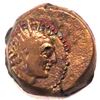 Image 1 : ANTIOCHOS IV, RADIATE, BUST, ARTEMIS.W, LONG TORCH, 3.93g, 16mm. THE SELEUKID, COPPER COIN.,G- VF