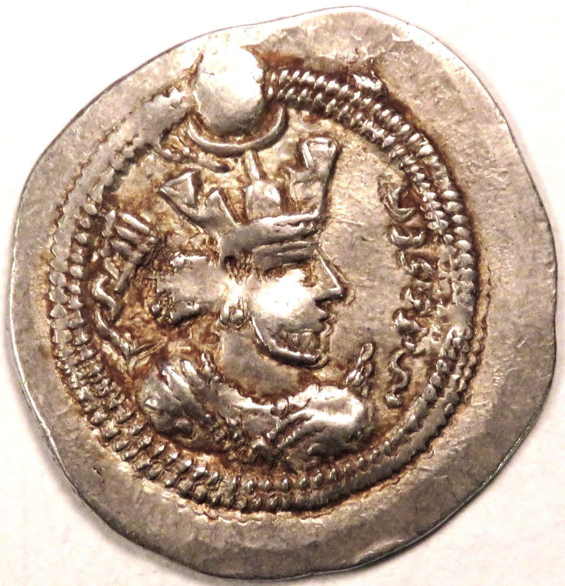 Balash SASANIAN KING BALASH, MINT: ASPANOR, RARE., 484-488 AD, XF