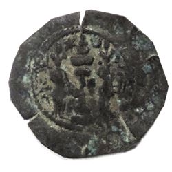 SASANIAN KING, KHOSRAU I, COPPER COIN AE, MINT: BISHAPUR=BIS, 531-579 AD, XF