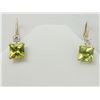 Image 1 : #5-10K YELLOW GOLD GENUINE PERIDOT AND CUBIC