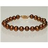 Image 2 : #7-14KT GOLD CLASP PEARL BRACELET