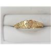 Image 1 : #16-10K YELLOW GOLD DIAMOND BABY RING