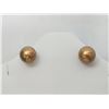 Image 1 : #17-14K YELLOW GOLD FRESHWATER STUD EARRINGS