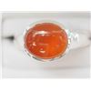 Image 1 : #25-STERLING SILVER CARNELIAN RING SIZE 6