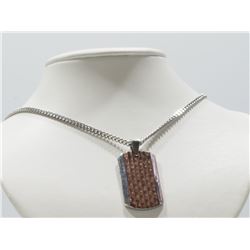 #38-STAINLESS STEEL MEN'S PENDANT WITH CHAIN