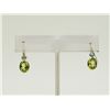 Image 1 : #40-14KT GOLD PERIDOT AND BLUE TOPAZ EARRINGS