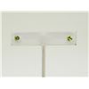 Image 1 : #48-10K WHITE GOLD PERIDOT EARRINGS