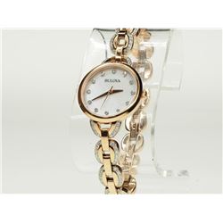 #49-BULOVA CUBIC CRYSTAL LADIES WATCH