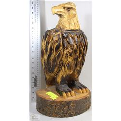 HANDMADE CARVED EAGLE 20" TALL