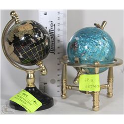 SET OF 2 SEMI PRECIOUS STONE GEMSTONE BLUE & BLACK