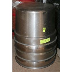 LOT OF 4 STAINLESS STEEL ROUND INSERTS