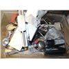 Image 1 : BIN WITH MANDOLIN VEGGIE SLICER, UTENSILS AND MORE