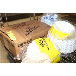 LOT OF COFFEE FILTERS,WHITENER,SUGAR TWIN