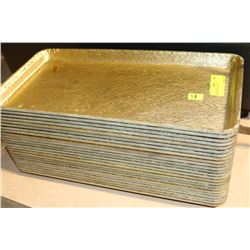24 GOLD COLOR TRAYS
