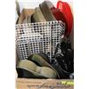 Image 1 : BOX WITH CAKE PANS, DOUGHNUT ROLLER ETC
