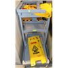 Image 1 : GREY RUBBERMAID JANITOR CART