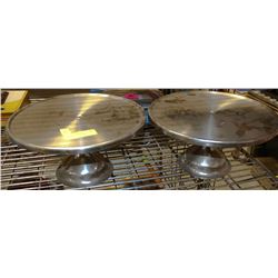 2 PIZZA SERVING STANDS