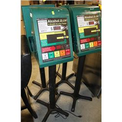 LOT OF FOUR ALCOHOL ALERT BREATH TESTERS WITH THE KEYS