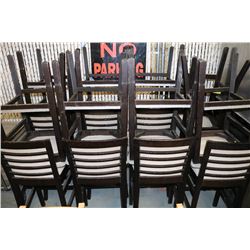 LOT OF SIXTEEN BAR STOOLS