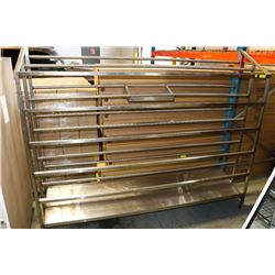 81" WIDE S/S COOLING DISPLAY RACK