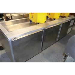LARGE THREE DOOR PREP TABLE WITH REFRIGERATION