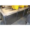 Image 1 : LARGE THREE DOOR PREP TABLE WITH REFRIGERATION