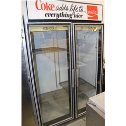 COKE DOUBLE DOOR GLASS COOLER